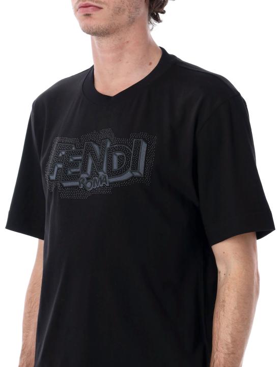 26SS 펜디 반팔 티셔츠 FY0936AW0W F0QA1 Nero - FENDI