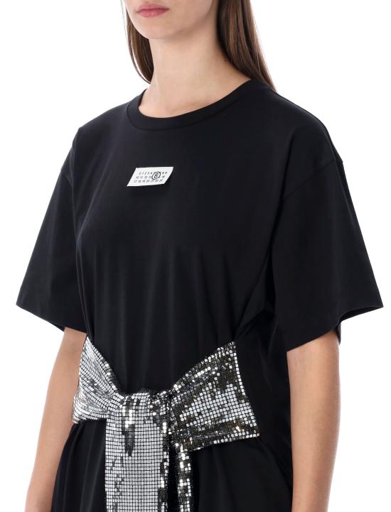 26SS MM6 메종마르지엘라 코튼 티셔츠 윗 글러브 S52GC0358M20170 900 Nero - MM6 MAISON MARGIELA