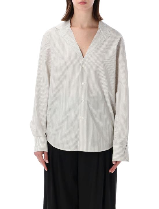 26SS MM6 메종마르지엘라 반팔 티셔츠 S52DT0035M35730 001F STRIPED WHITE