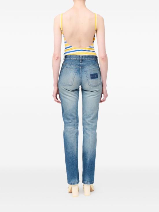 26SS MM6 메종마르지엘라 데님 팬츠 S62LB0213M30058 961 MID BLUE - MM6 MAISON MARGIELA