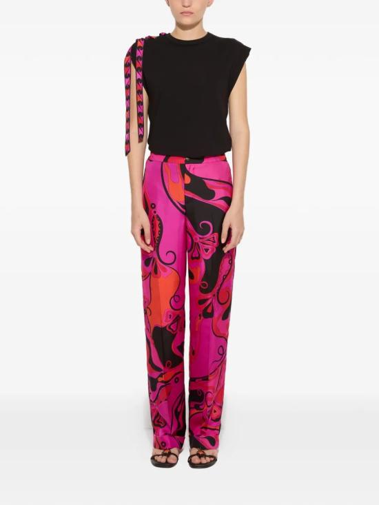 26SS 푸찌 스트레이트 팬츠 6HRT106H731026 Fuchsia - PUCCI