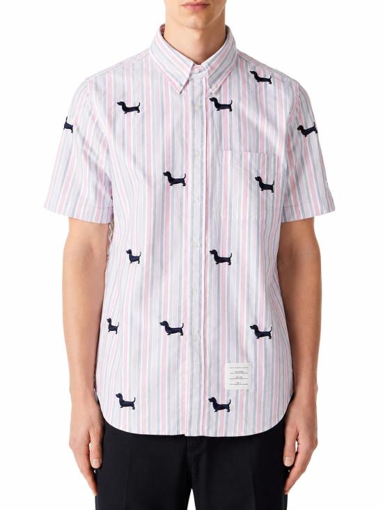 26SS 톰브라운 반팔 셔츠 MWS239EE1489 960 RWBWHT - THOM BROWNE