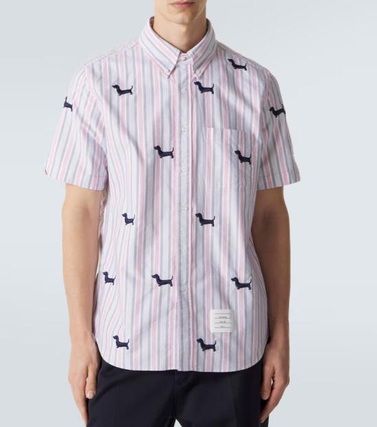 26SS 톰브라운 반팔 셔츠 MWS239EE1489 960 RWBWHT - THOM BROWNE