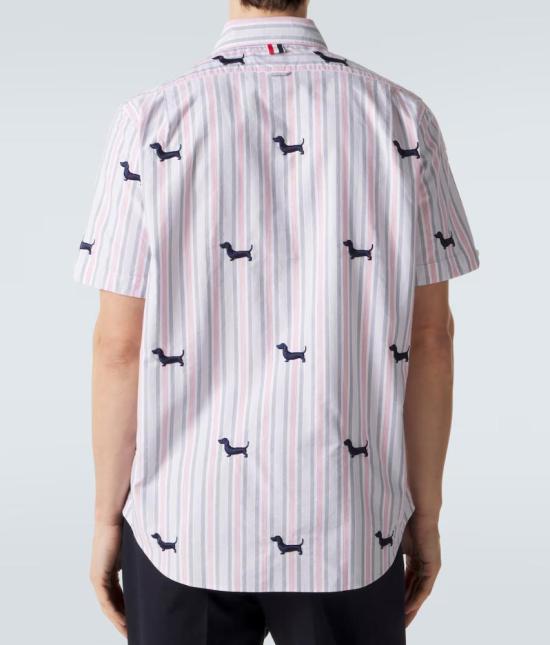 26SS 톰브라운 반팔 셔츠 MWS239EE1489 960 RWBWHT - THOM BROWNE