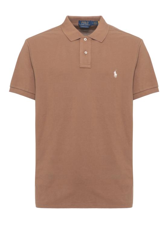 26SS 랄프 로렌 폴로 티셔츠 710680784 521 Brown