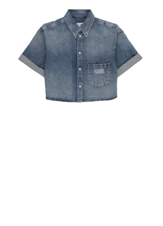 26SS [키즈] MM6 메종마르지엘라 셔츠 M60763 MM07AM601 Blu
