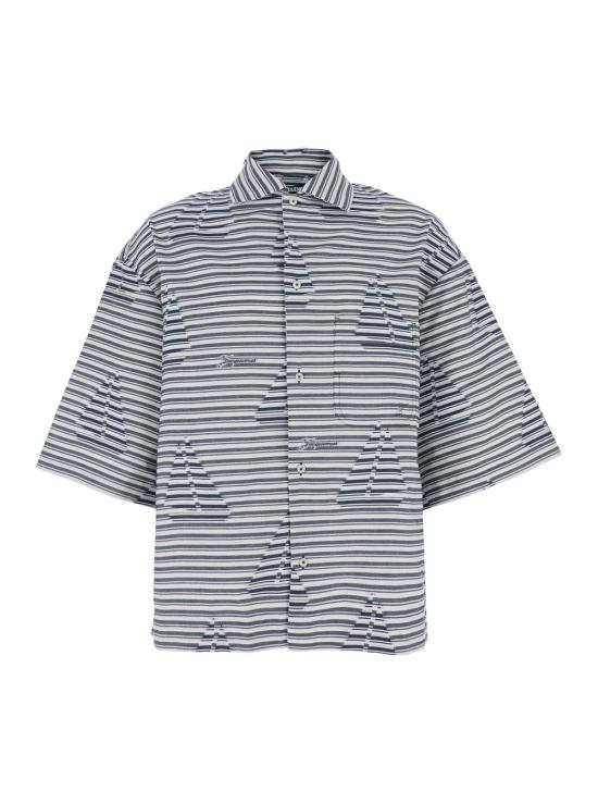 26FW 자크뮈스 반팔 셔츠 SHM00622AW008383JB Blu