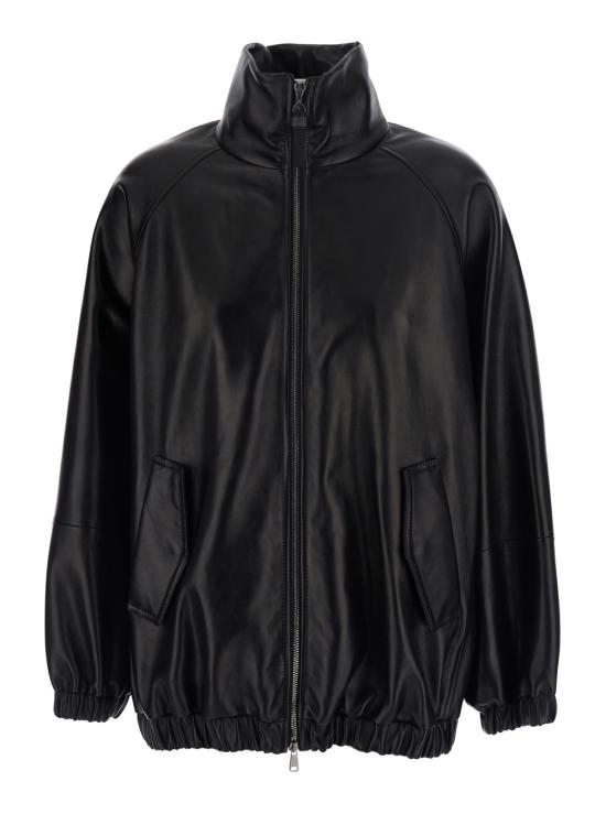 26FW 브루넬로 쿠치넬리 바이커 자켓 MPNMO7569PC101 Black