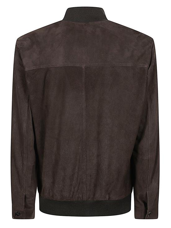 26SS 브리오니 가죽 자켓 PLCU0L PD7142121 Marrone - BRIONI