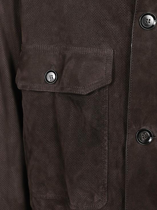 26SS 브리오니 가죽 자켓 PLCU0L PD7142121 Marrone - BRIONI