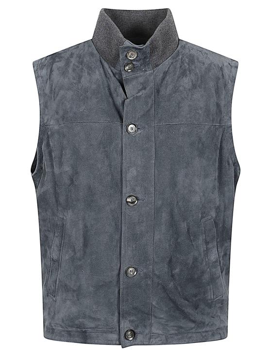 26SS 브리오니 니트 베스트 PUF90L PD7274600 Azzurro