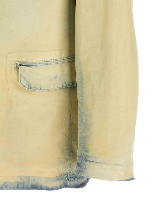 26SS 디젤 드-니발-Fsi 엑스레이 블리치 데님 재킷 A23484068WD01 Beige - DIESEL
