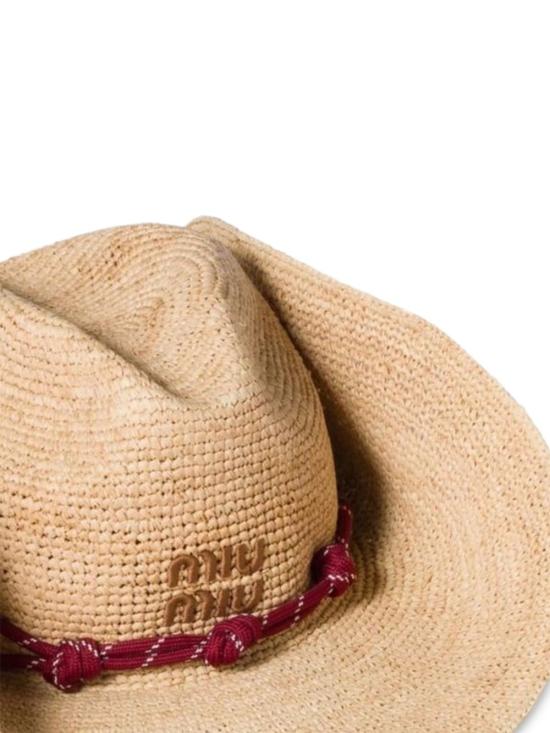 26SS 미우미우 모자 5HC335 2CWEF0Y59 Beige - MIU MIU