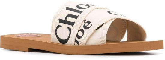 26FW 끌로에 우디 플랫 뮬 CHC22U188Z3101 WHITE - CHLOE
