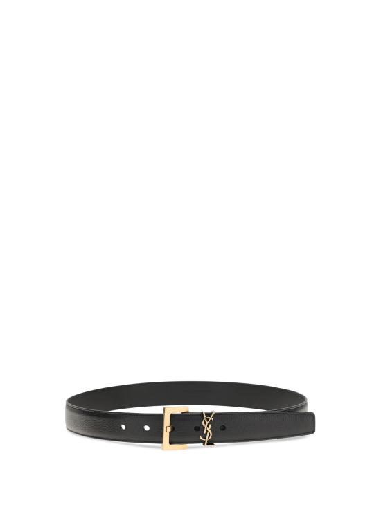 26SS 생로랑 벨트 634437DTI0W 1000 BLACK - SAINT LAURENT