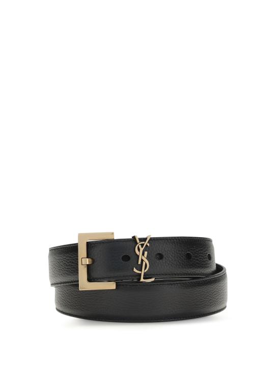 26SS 생로랑 벨트 634437DTI0W 1000 BLACK