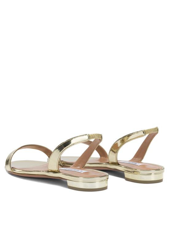 26SS 아쿠아주라 샌들 SNUFLAS0SSYSOG Gold - AQUAZZURA
