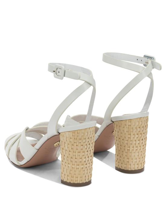 26SS 아쿠아주라 샌들 CPAMIDS0CWKFFF White - AQUAZZURA
