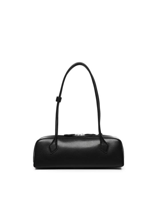 26SS 알라이아 르 테켈 미디움 레더 숄더백 AA1S06033CA212 999 BLACK - ALAIA