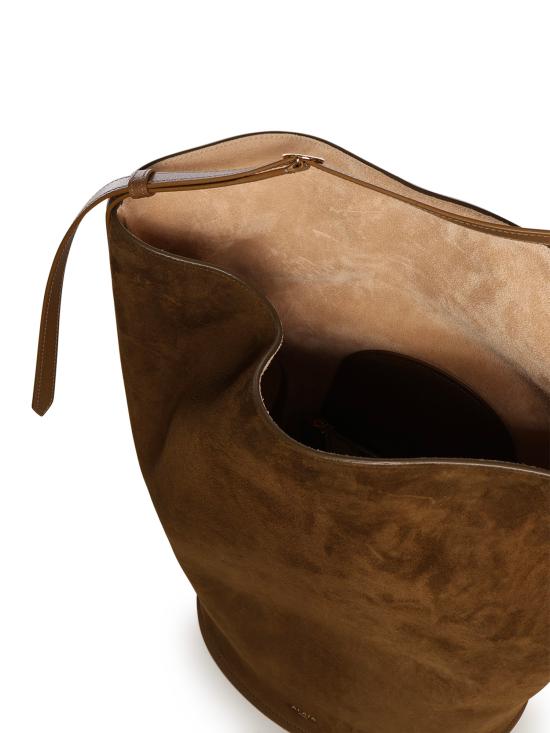 26SS 알라이아 르 테켈 미디움 레더 숄더백 AA1S06033CA212 999 BLACK - ALAIA