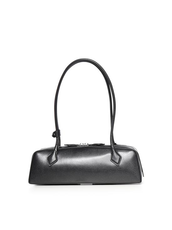 26SS 알라이아 르 테켈 미디움 레더 숄더백 AA1S06033CA212 999 BLACK - ALAIA