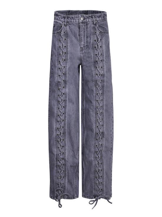 26FW 로테이트 데님 팬츠 115069100 100 Black