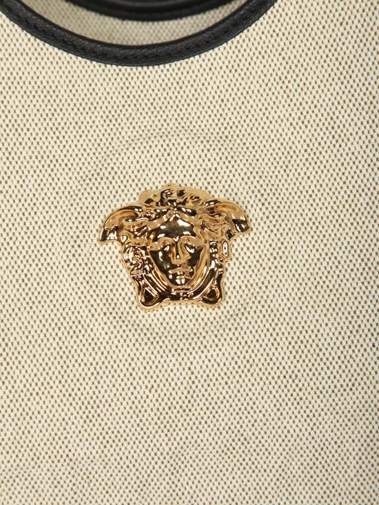26SS 베르사체 라 메두사 캔버스 토트백 1022210 1A03494 2K86V White - VERSACE