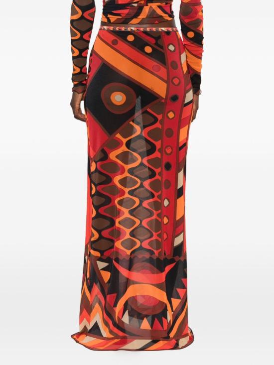 26SS 푸찌 미디 스커트 6HJW01 6H849017 Arancio - PUCCI