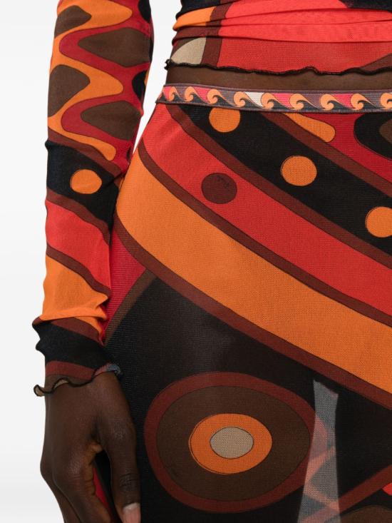 26SS 푸찌 미디 스커트 6HJW01 6H849017 Arancio - PUCCI