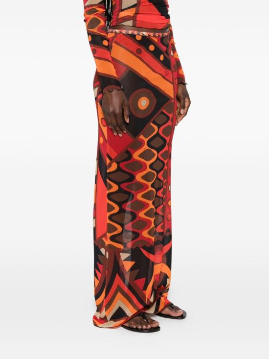 26SS 푸찌 미디 스커트 6HJW01 6H849017 Arancio - PUCCI