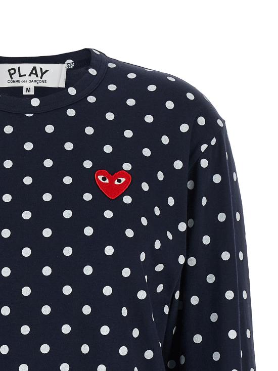26SS 꼼데가르송 긴팔 티셔츠 AXT1662 Blue - COMME DES GARCONS