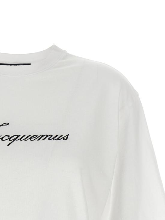 26FW 자크뮈스 반팔 티셔츠 26ETSW00596AJ00289100 White - JACQUEMUS