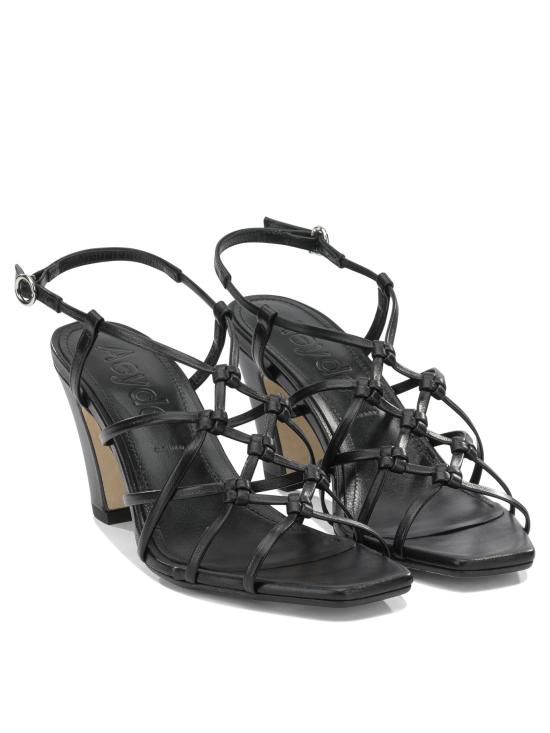 26SS 에이드 샌들 ACACIANAPPA LEATHERBLACK Black - AEYDE