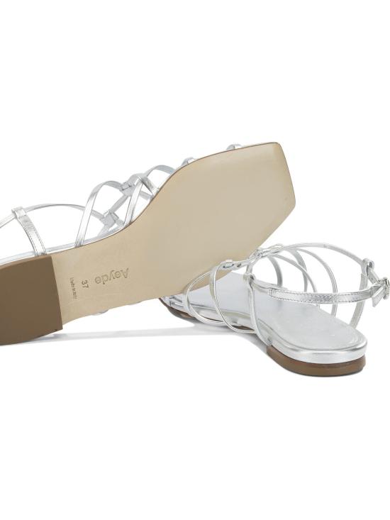 26SS 에이드 샌들 ANISALAMINATED NAPPA LEATHERSILVER Silver - AEYDE