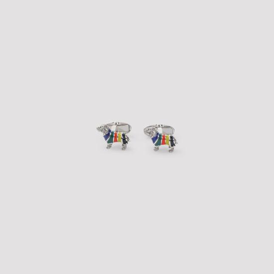 26FW 폴 스미스 커프스 링크/타이 홀더 M1ACUFF WDOG 96 ARTIST STRIPE