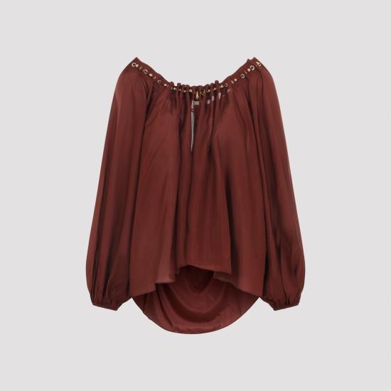 26FW 짐머만 블라우스 8428TSS261 MERLOT - ZIMMERMANN