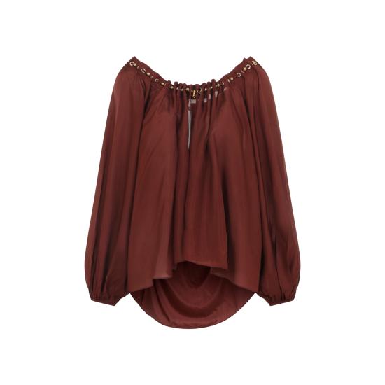 26FW 짐머만 블라우스 8428TSS261 MERLOT - ZIMMERMANN