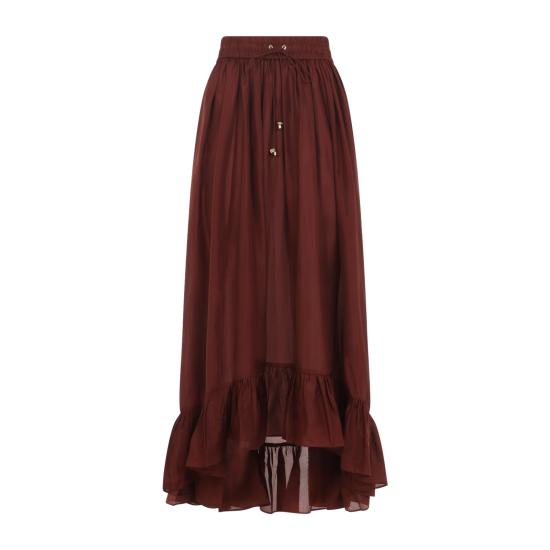 26FW 짐머만 롱 스커트 8440SSS261 MERLOT - ZIMMERMANN