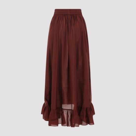 26FW 짐머만 롱 스커트 8440SSS261 MERLOT - ZIMMERMANN