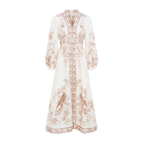 26FW 짐머만 롱 원피스 3501DSS262 CREAM TAN FLORAL - ZIMMERMANN