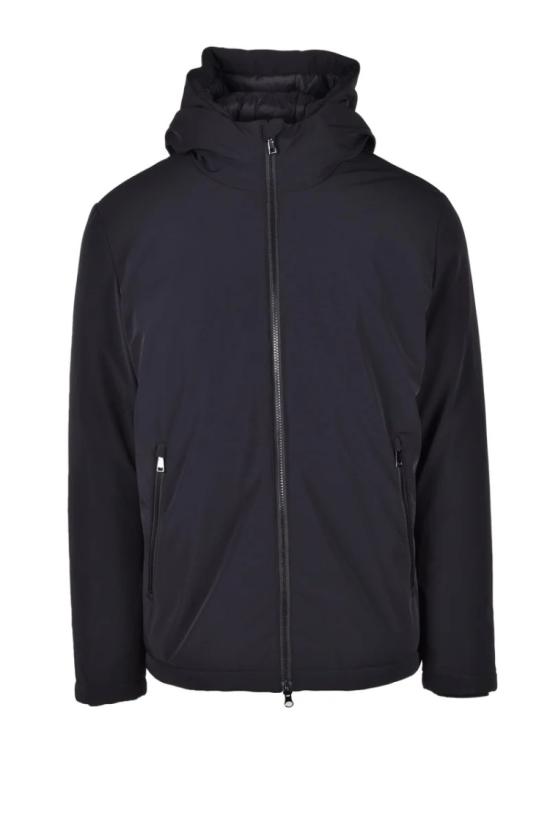  Boardwalk 자켓 블랙 폴리아미드 엘라스테인 다운 재킷