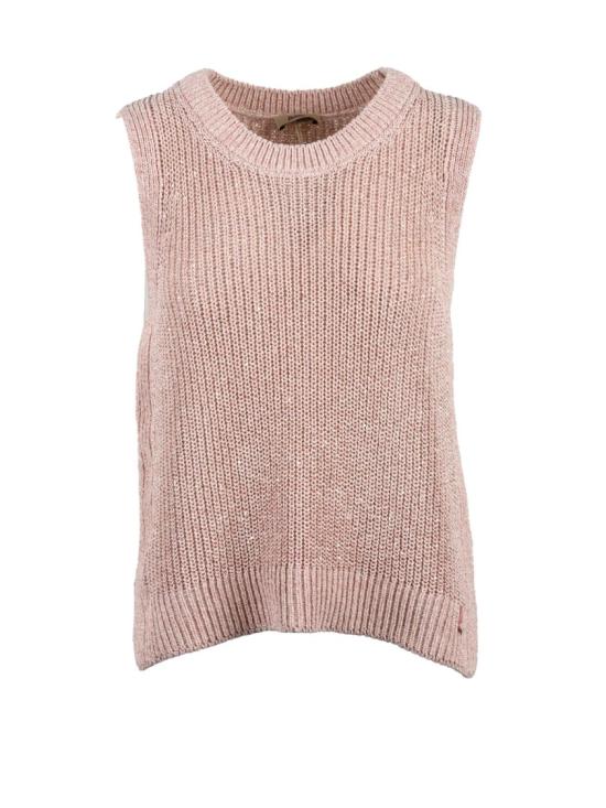 25SS 에르노 니트웨어 베이지 핑크 폴리에스터 면 비스코스 조끼