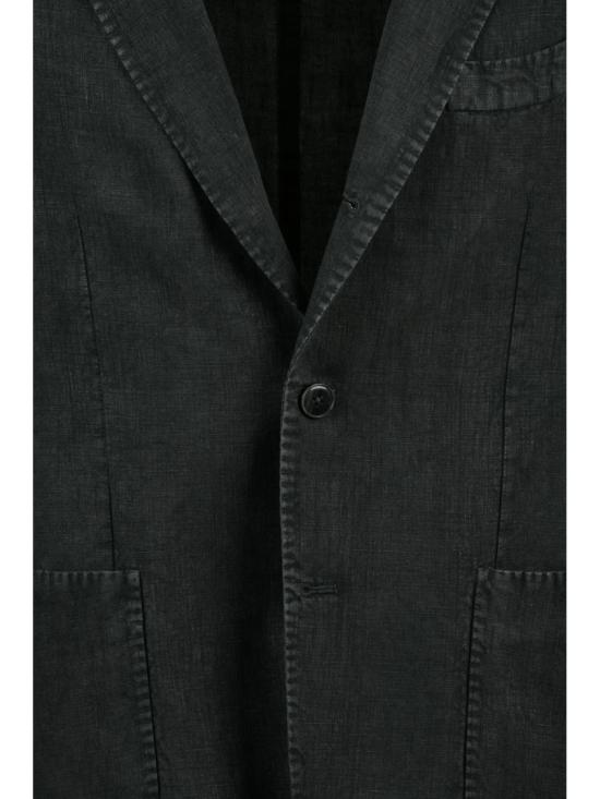 25SS 엘비엠 수트 자켓 포레스트 그린 린넨 라운드 블레이저 - L.B.M.
