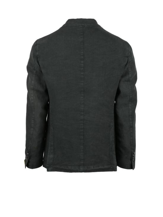 25SS 엘비엠 수트 자켓 포레스트 그린 린넨 라운드 블레이저 - L.B.M.