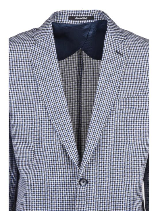  Sartoria Italiana 수트 자켓 화이트 블루 린넨 코튼 라운드 재킷 - OTHER BRANDS