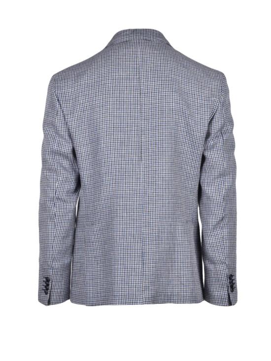  Sartoria Italiana 수트 자켓 화이트 블루 린넨 코튼 라운드 재킷 - OTHER BRANDS