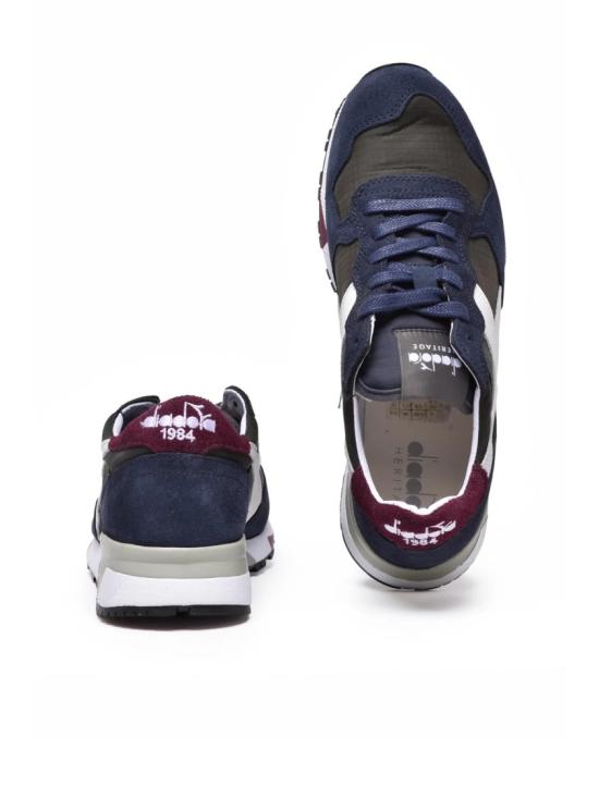  디아도라 헤리티지 스니커즈 블루 블랙 폴리에스터 가죽 트라이던트 - DIADORA HERITAGE
