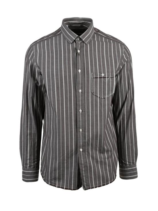 25SS Deuxieme 긴팔 셔츠 회색 면