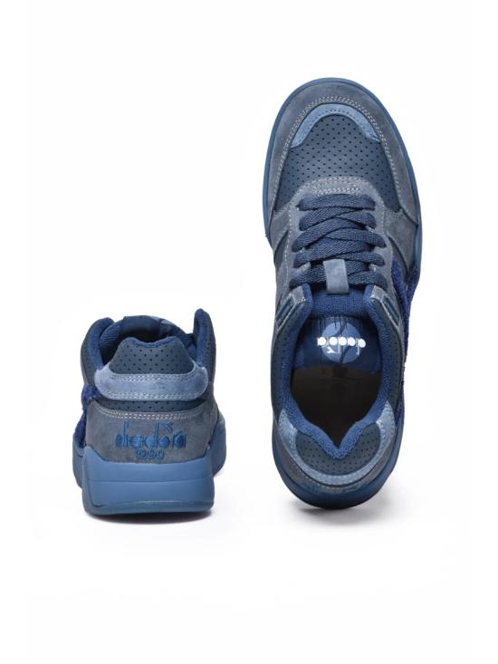  디아도라 헤리티지 스니커즈 파란색 가죽 테리 바구니 - DIADORA HERITAGE