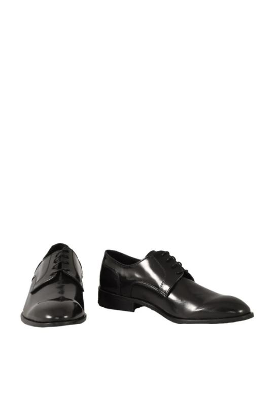  Officina Borghese 드레스 슈즈 검은색 가죽 신발 - OTHER BRANDS